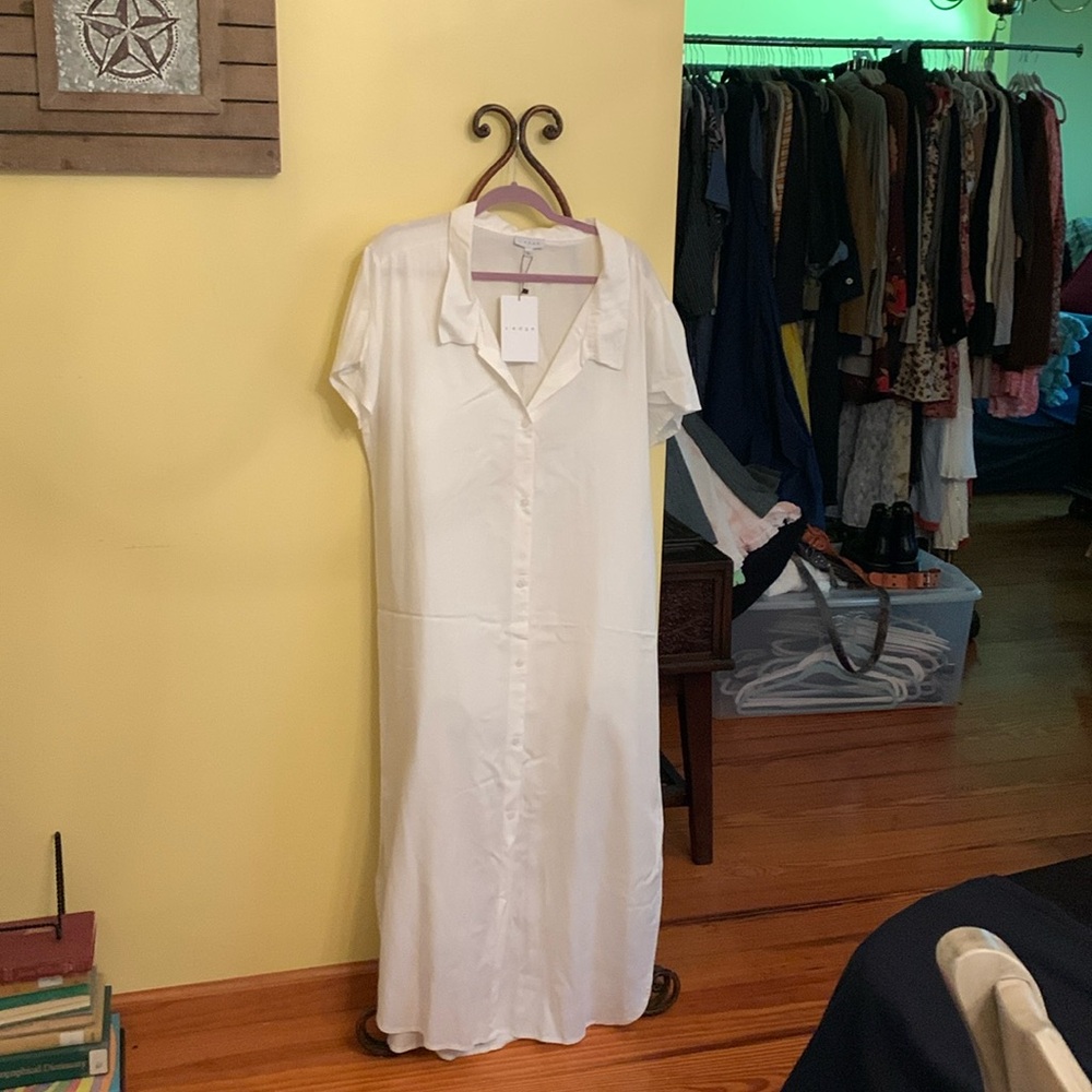 Sedge white maxi dress